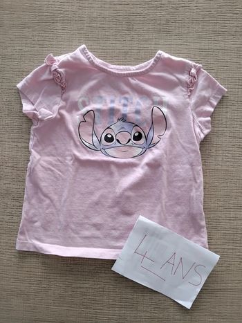 Tee shirt Stitch 4 ans