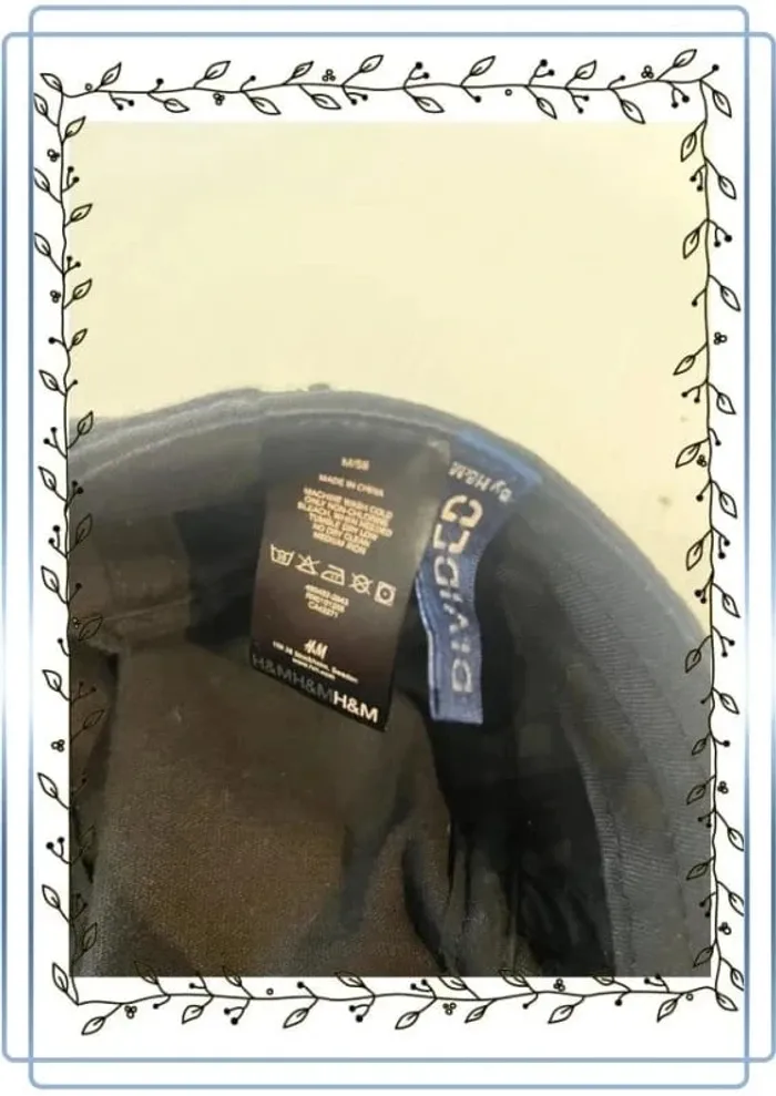 Casquette noire H&M, taille M/58, bon état - photo numéro 2