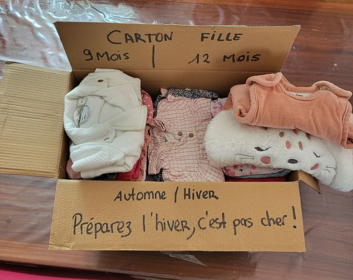 Lot vêtements fille 9-12 mois complet