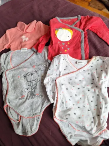 Lot 4 body manches longues