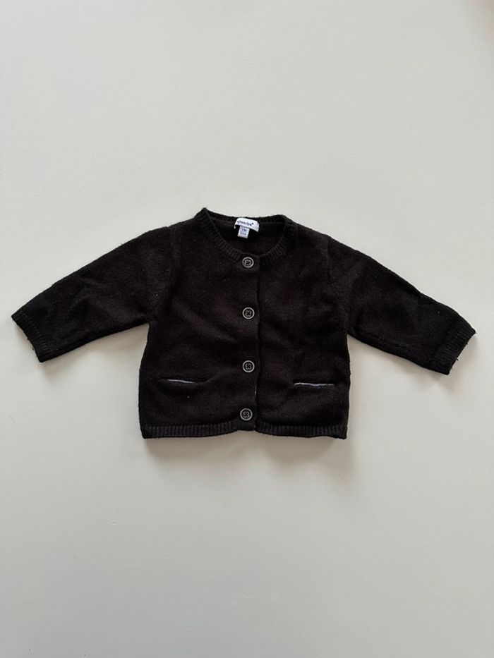 Gilet bébé en laine - 1 mois - Absorba