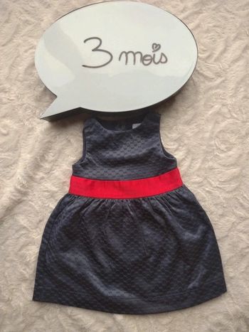 Robe Fille 3 mois Obaïbi 100% coton