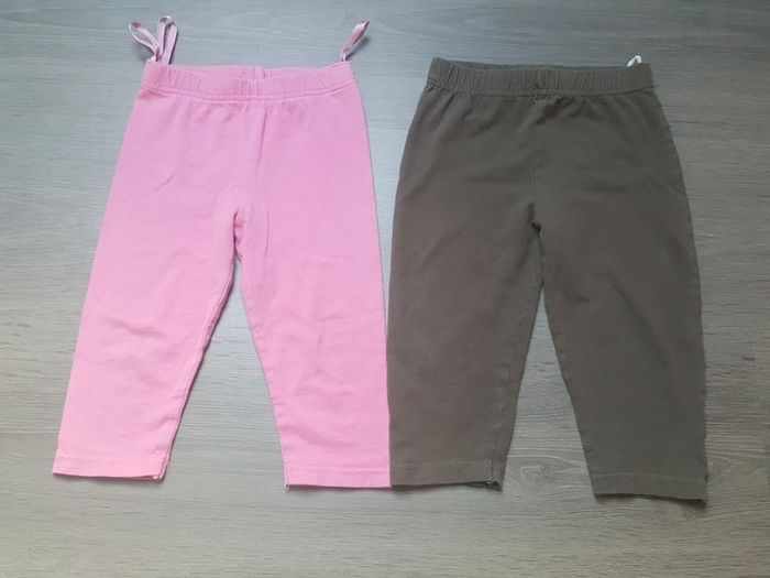 Lot de 2 leggings taille 80