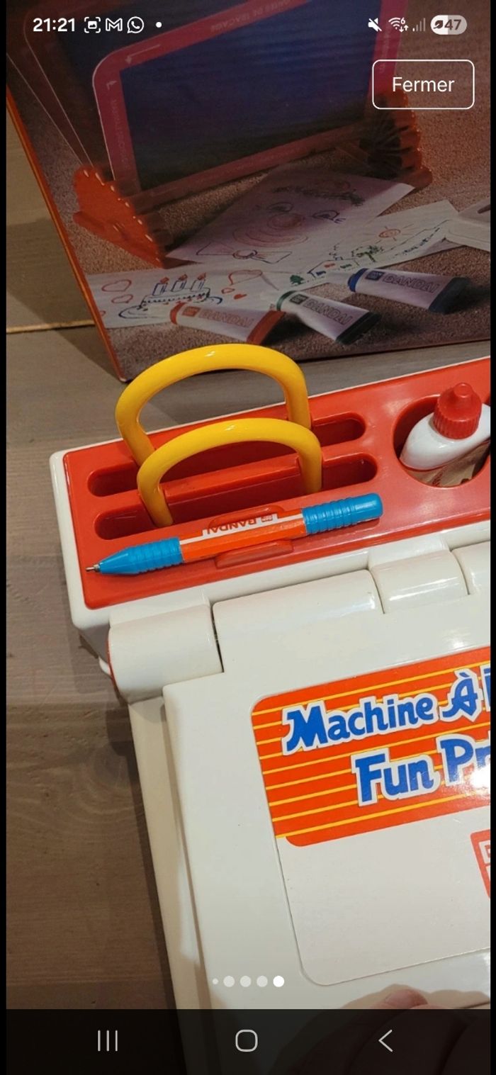 Machine à imprimer vintage bandai - photo numéro 10