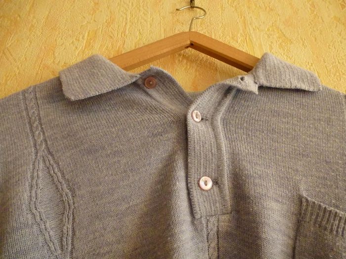 Pull d'hiver homme gris - photo numéro 3