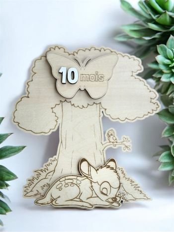 Cartes étape en bois Bambi 2