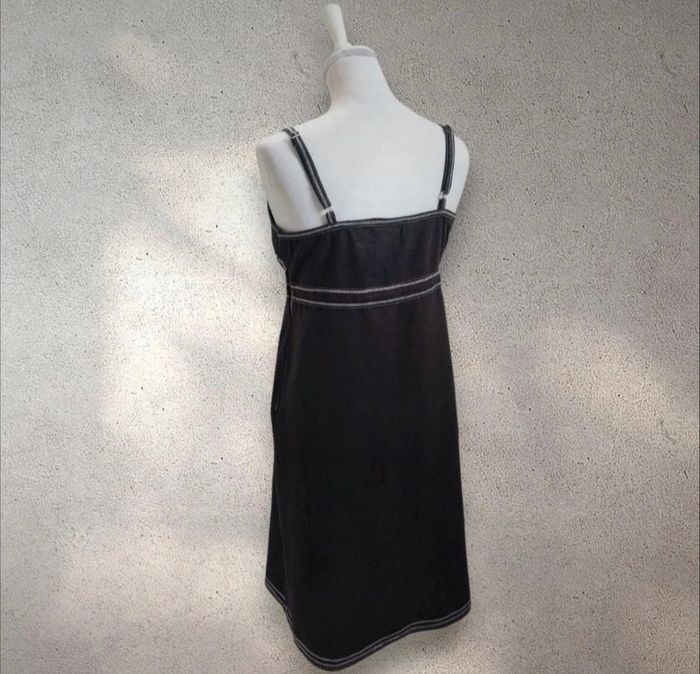 Robe en coton et lin bretelles ajustables taille 36 - photo numéro 3