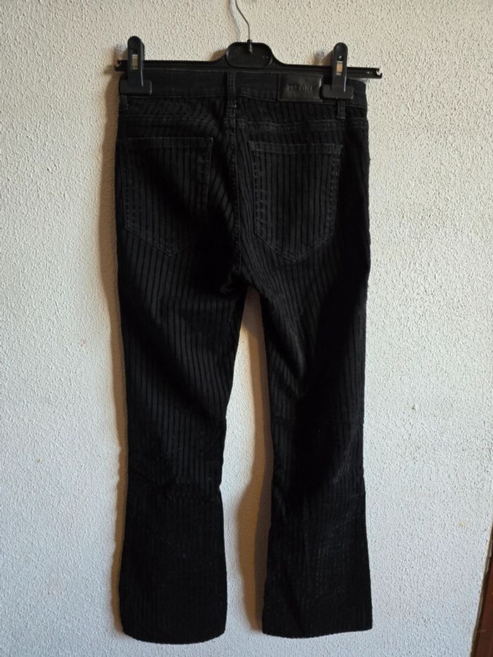 Pantalon rayures velours flare - photo numéro 3