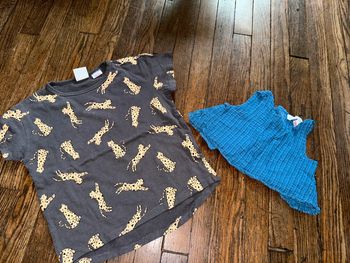 T-shirt loose et haut court Zara  4 ans