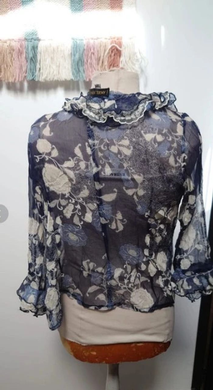 Ensemble jupe et veste d'été en soie t 40-42 - photo numéro 6