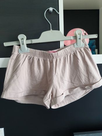 Bas de pyjama short beige