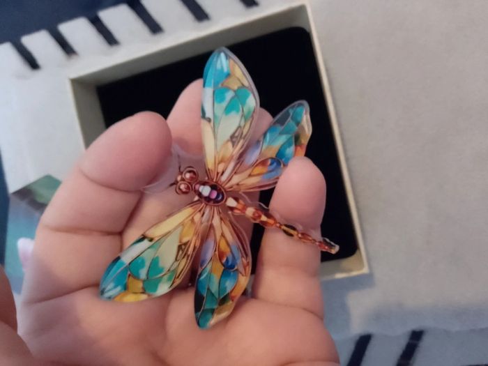 Broche libellule vintage - photo numéro 2