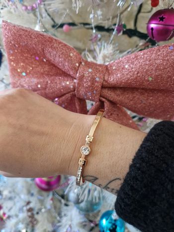 Bracelet doré strass