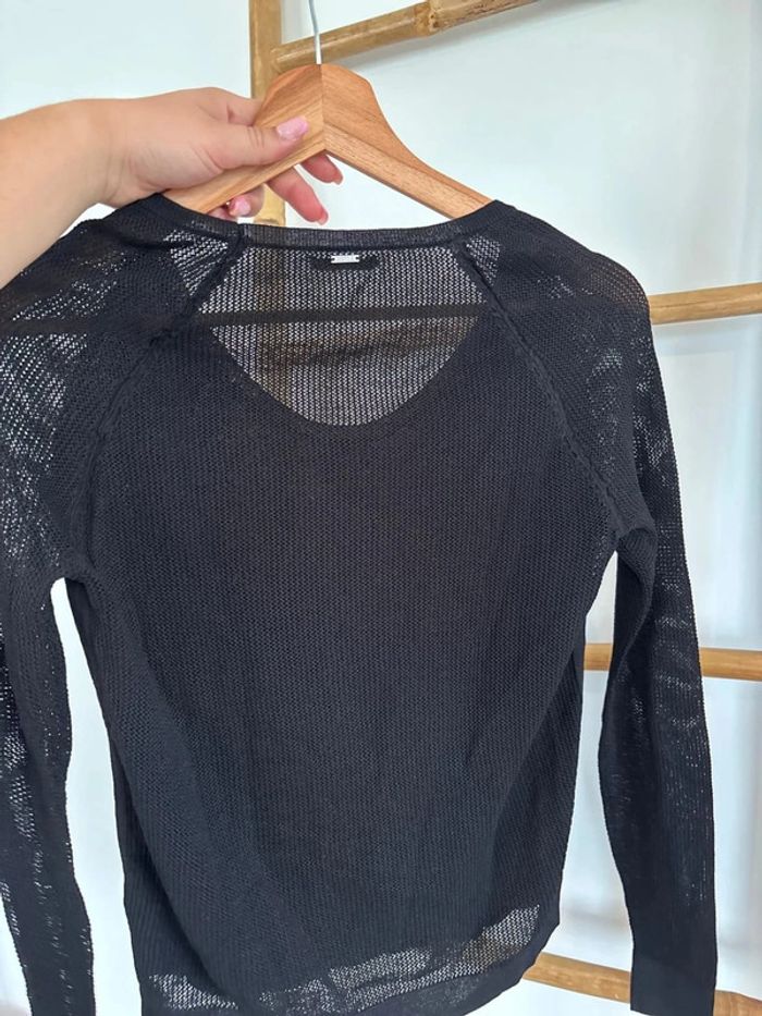 Pull léger noir IKKS taille XS - photo numéro 4