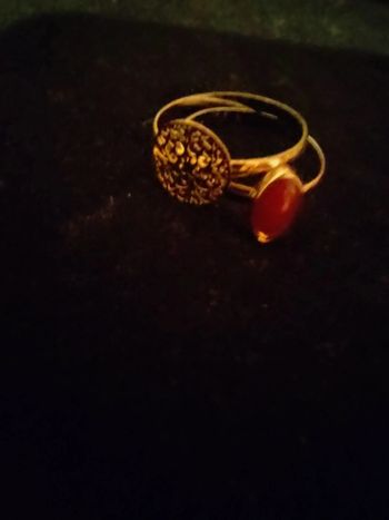 Lot de 2 bagues doré