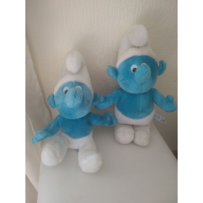 Lot de 2 peluches Schtroumpfs vintage