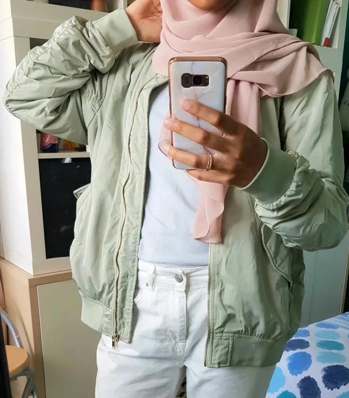🌿 sublime veste bomber vert pastel H&M neuve avec étiquette - photo numéro 3
