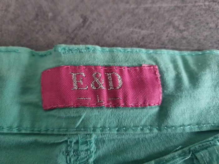 Short style cargo élastiqué femme - Taille 40 / L - E&D - Vert d'eau - photo numéro 2