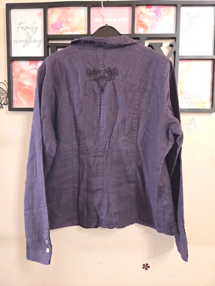 Jolie veste en jeans taille XXXL 46 Phildar - photo numéro 5