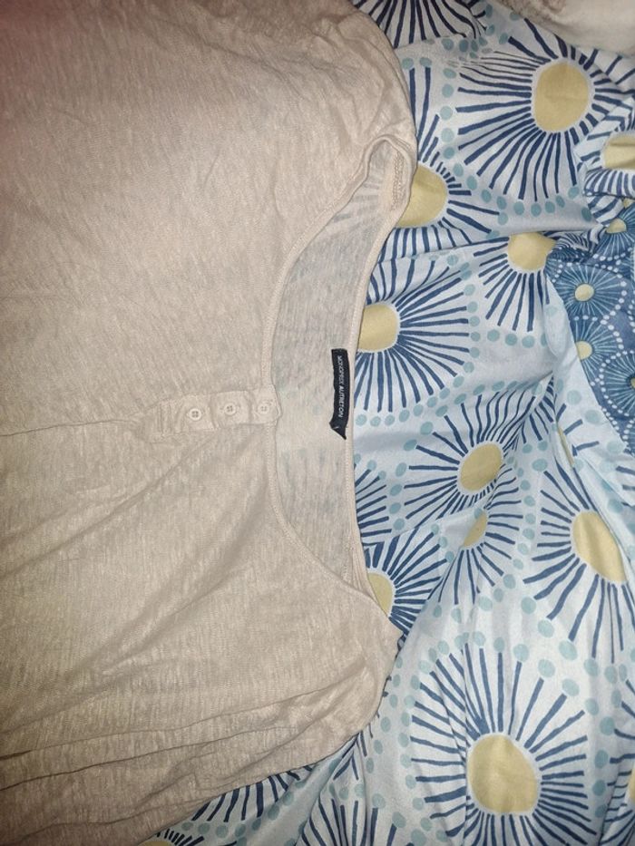 T-shirt beige transparent - photo numéro 2