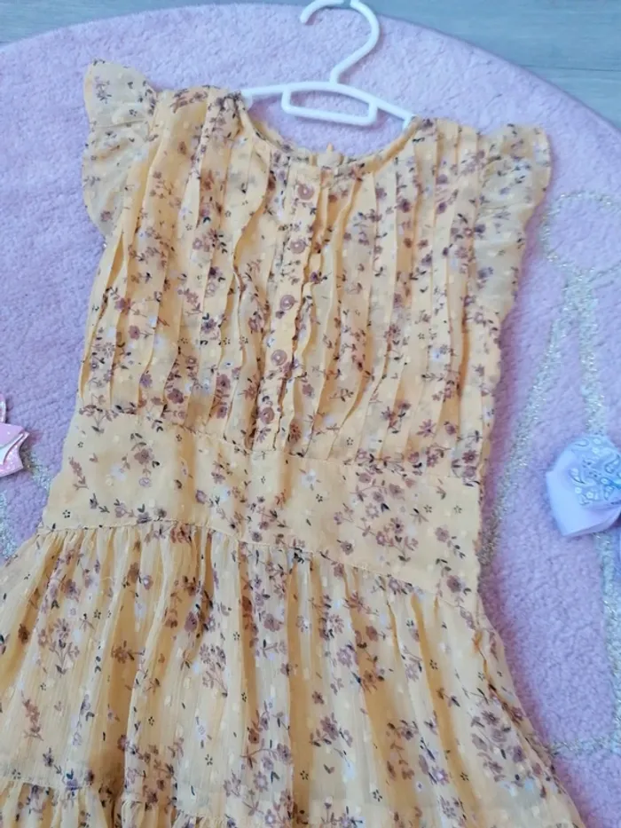 Robe voile fleuries champêtre Bohême cérémonie - photo numéro 2