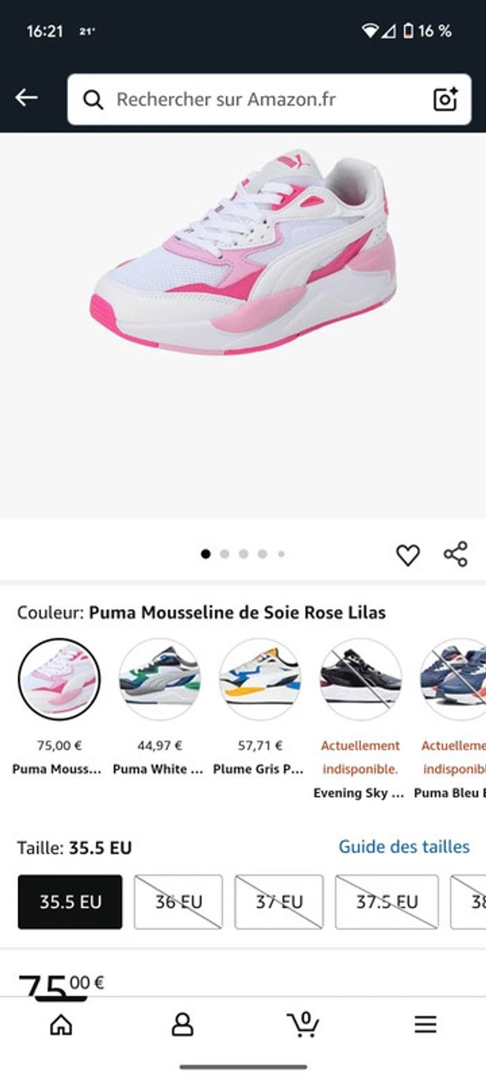 Basket Puma - Taille 36 - Neuf avec étiquette - Valeur 75€ - photo numéro 8