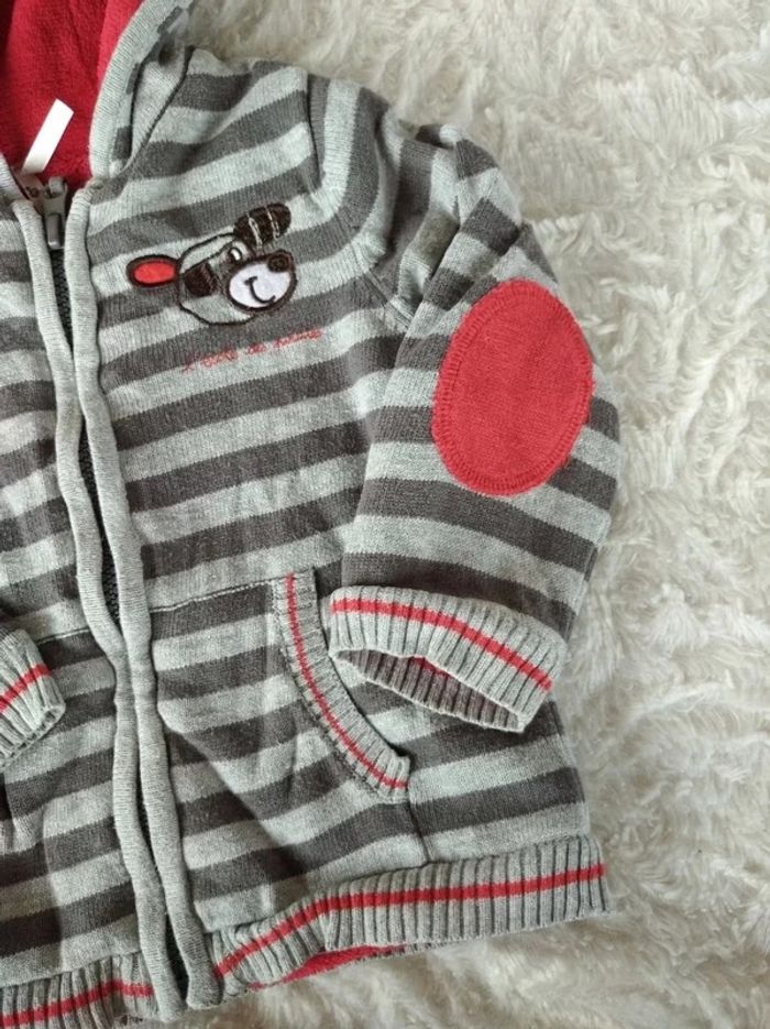 Veste gilet zippé doublé chaud avec capuche Garçon 12 mois Chien "l'école des pirates" Orchestra - photo numéro 4