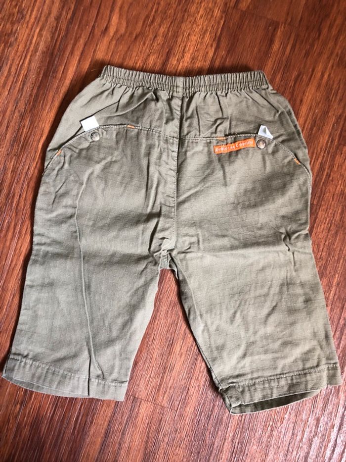 Pantalon kaki et orange 6 mois - photo numéro 2