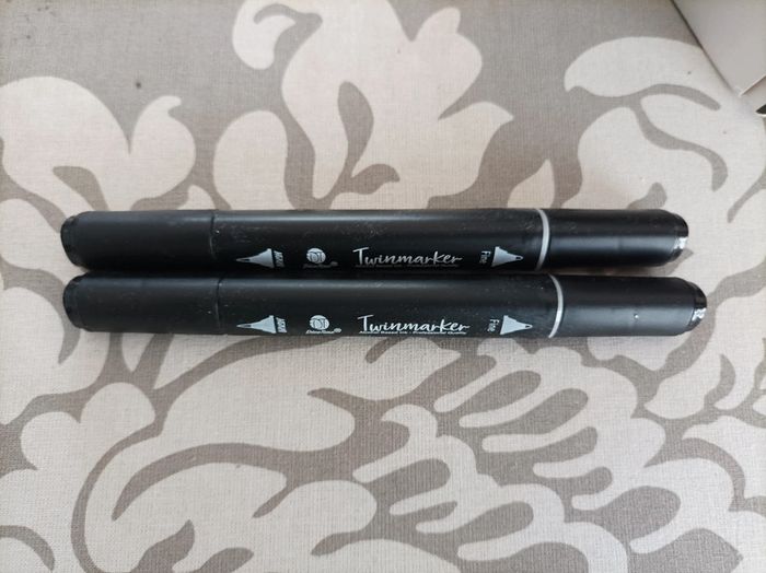2 Twinmarkers noirs n°120 neufs - photo numéro 2