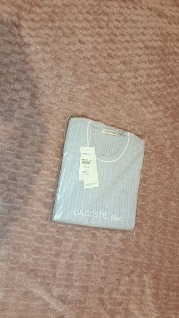 Pull torsadé femme manches courtes Lacoste 