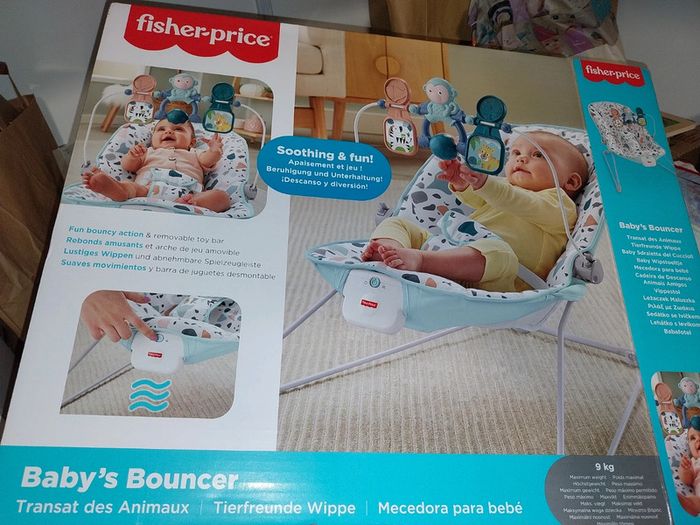 Transat bébé vibrant Fisher Price baby bouncer - photo numéro 4