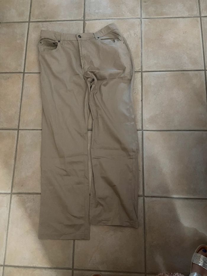 Pantalon beige, taille 44,soft grey