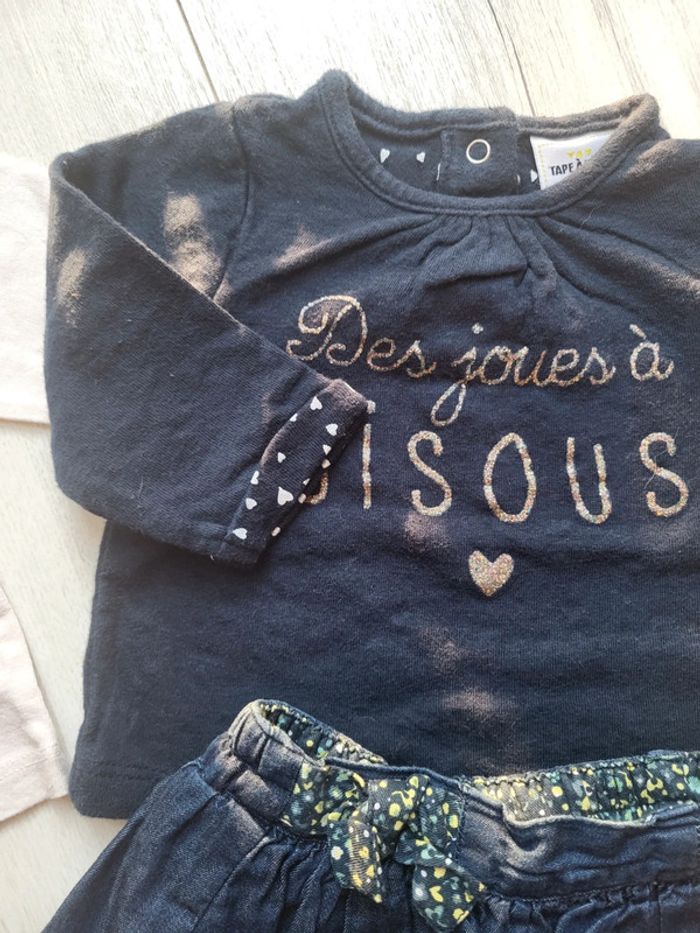 Ensemble 4 pièces mi-saison hiver fille 3mois - photo numéro 7