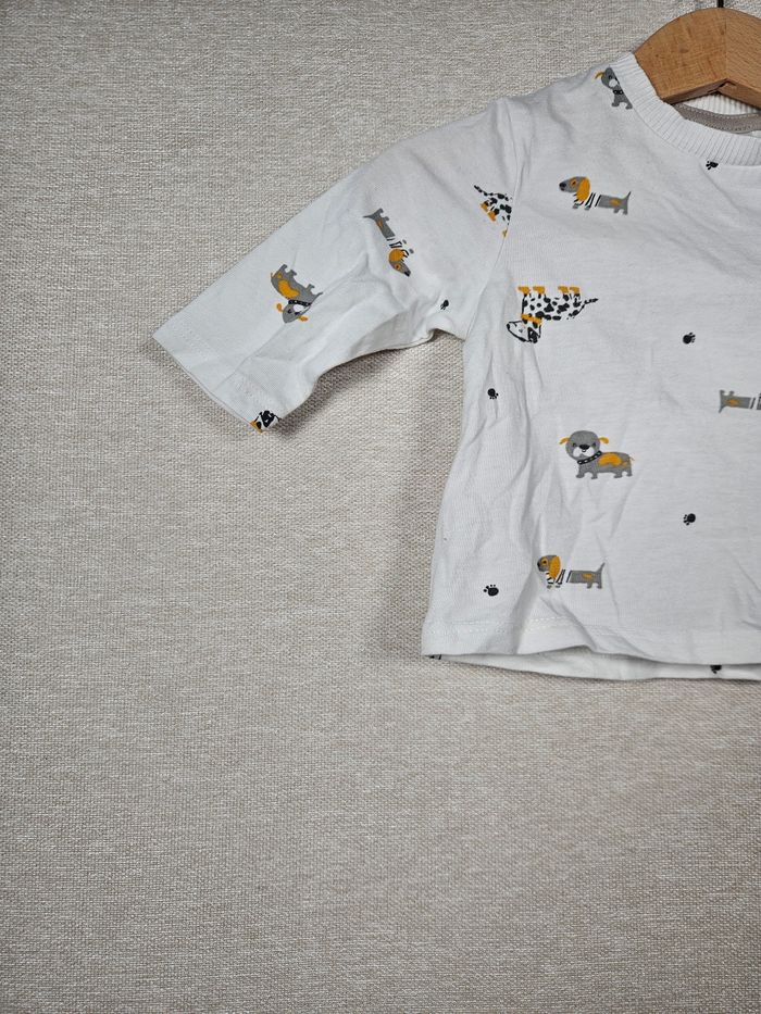 T-shirt manche longue motif chien tex 3 mois - photo numéro 2