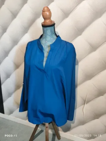 Tunique femme bleu 6 Xl / 58 manque longue et 3/4 neuve
