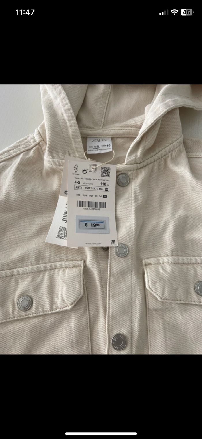 Lot de 3 vestes en jean ZARA - photo numéro 3