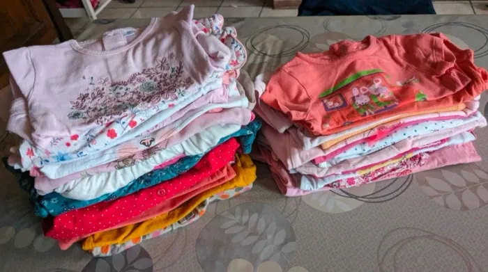 Lot tee-shirt manches courtes et longues - photo numéro 2