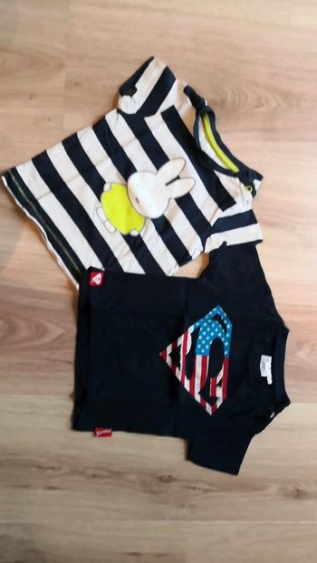 Lot de 2 t-shirts 9 mois