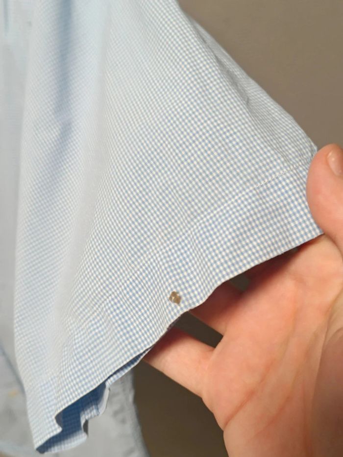 🟦 Chemise Ralph Lauren à petits carreaux – Taille L – Manches courtes (Custom Fit) - photo numéro 6