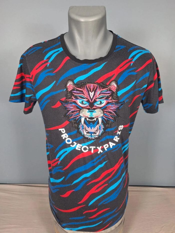 tee shirt projet x paris multicolore homme taille S full broderie (475)