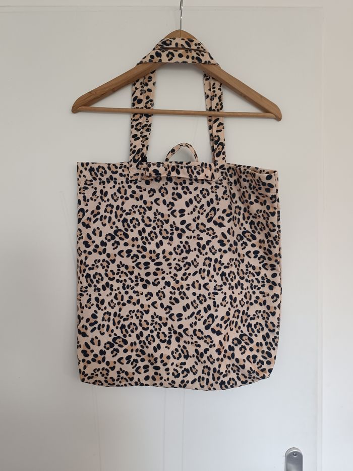 Tote bag Paul Marius léopard beige et porte monnaie mon premier Paul Marius doré - photo numéro 5