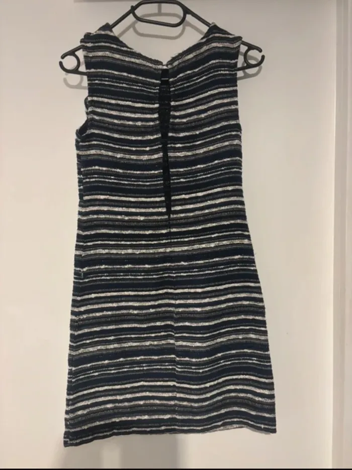 Robe rayée Springfield bleue et blanche – Taille XS / 34 - photo numéro 6