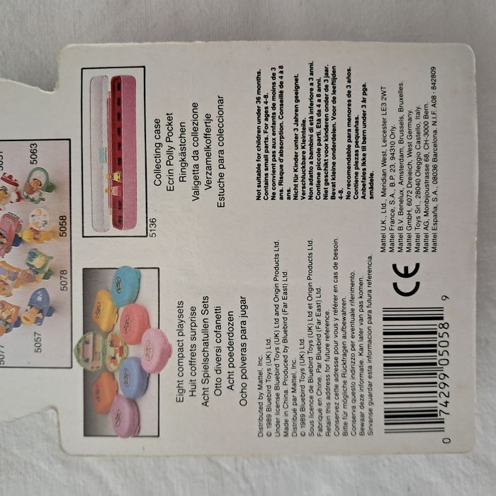 Bague polly pocket bluebird Tina au restaurant Mattel 1989 vintage neuf - photo numéro 6