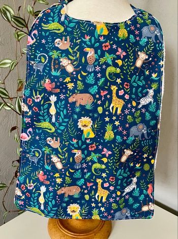 Serviette de cantine elastique savane