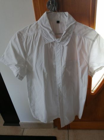 Chemise blanche manches courtes