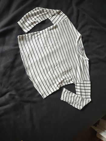 Tee-shirt marinière fille marque Lefties taille 11 12 ans