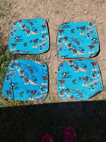 Lot de 4 coussins de chaise