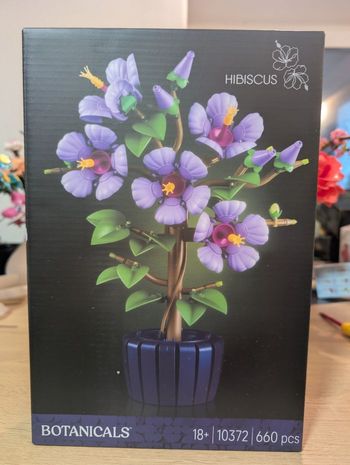 Hibiscus à construire en Bloc de construction type Botanical 