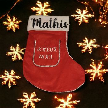 Lot 7 chaussettes de noel avec prenom