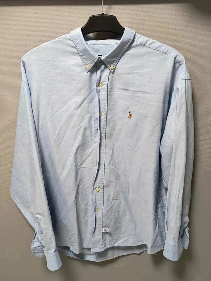 Chemise Ralph Lauren vintage bleu clair – Logo brodé – Taille XL (équivalent L/XL homme) - photo numéro 5